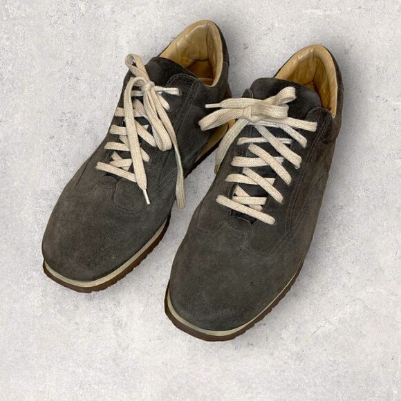Santoni Club Suede Sneakers